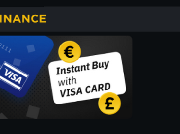Binance разрешила пользователям покупать криптовалюту через Visa карты